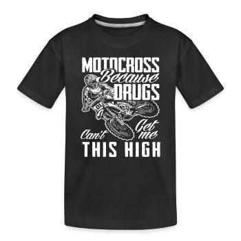 Motocross - T-shirt bio Premium Enfant - noir - Devant