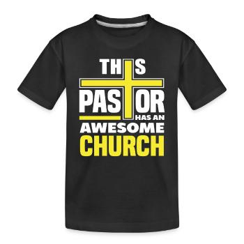 Pasteur Pasteur Église Tolle Don spirituel - T-shirt bio Premium Enfant - noir - Devant