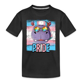 Fierté LGBTQ Transgender Costume Costume Mois de la fierté - T-shirt bio Premium Enfant - noir - Devant