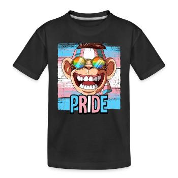 Fierté LGBTQ Transgender Costume Costume Mois de la fierté - T-shirt bio Premium Enfant - noir - Devant
