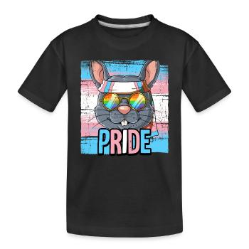 Pride LGBTQ Transgender Flag Costume Pride Month - Kids' Premium Organic T-Shirt - black - Front