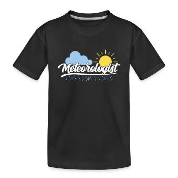 Météorologue Profession Prévisions météorologiques Météorologie - T-shirt bio Premium Enfant - noir - Devant
