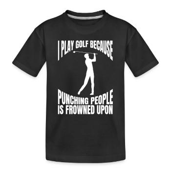 Golfers Golf Course Golf Golf Golf Club - Kids' Premium Organic T-Shirt - black - Front