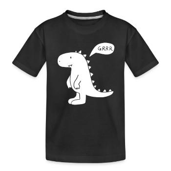 Dinosaure - T-shirt bio Premium Enfant - noir - Devant