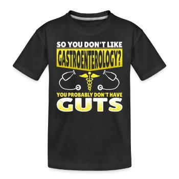 Gastroentérologie Gastroentérologue - T-shirt bio Premium Enfant - noir - Devant