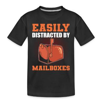 Travailleur des postes Travailleur des postes Lettre du facteur - T-shirt bio Premium Enfant - noir - Devant
