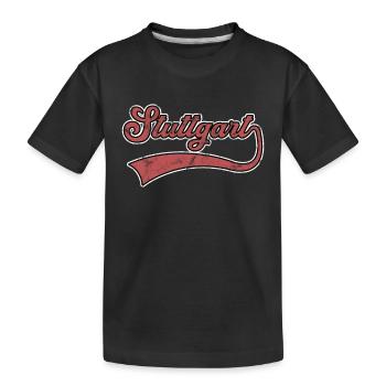 Lettrage de Stuttgart - T-shirt bio Premium Enfant - noir - Devant