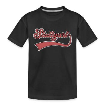 Lettrage de Stuttgart - T-shirt bio Premium Enfant - noir - Devant