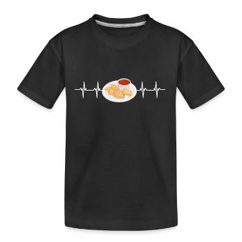 St. Louis Toasted Ravioli - Kids' Premium Organic T-Shirt - black - Front