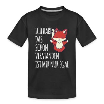 J’ai déjà compris cela, ce n’est pas grave - T-shirt bio Premium Enfant - noir - Devant