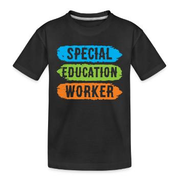 Travailleurs de l’éducation spécialisée Enseignants en éducation spécialisée - T-shirt bio Premium Enfant - noir - Devant