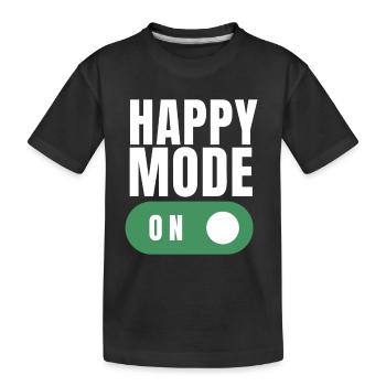 Journée internationale du bonheur - T-shirt bio Premium Enfant - noir - Devant