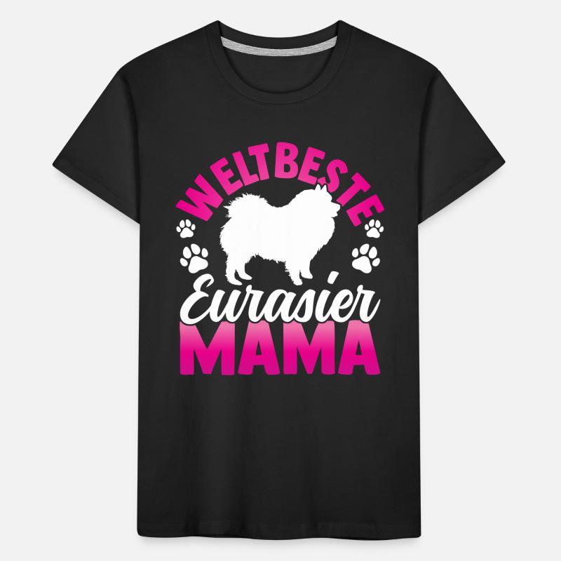 Beste Eurasier Mama Spitz Eurasian Dog Kinder Premium Bio T-Shirt