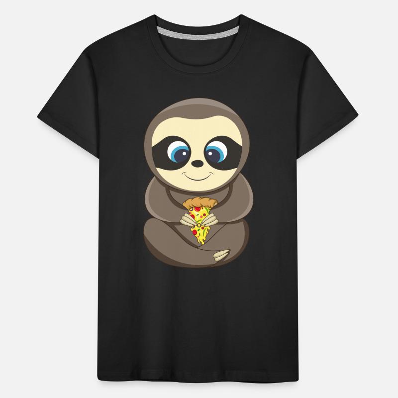 PIzza Sloth Lover Pizza Kids' Premium Organic T-Shirt