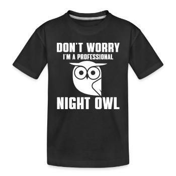 Cadeau Sweet Night Shift - T-shirt bio Premium Enfant - noir - Devant