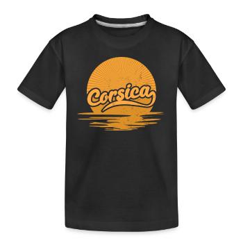Korsika Frankreich Urlaub Korsisches - Kinder Premium Bio T-Shirt - Schwarz - Vorne
