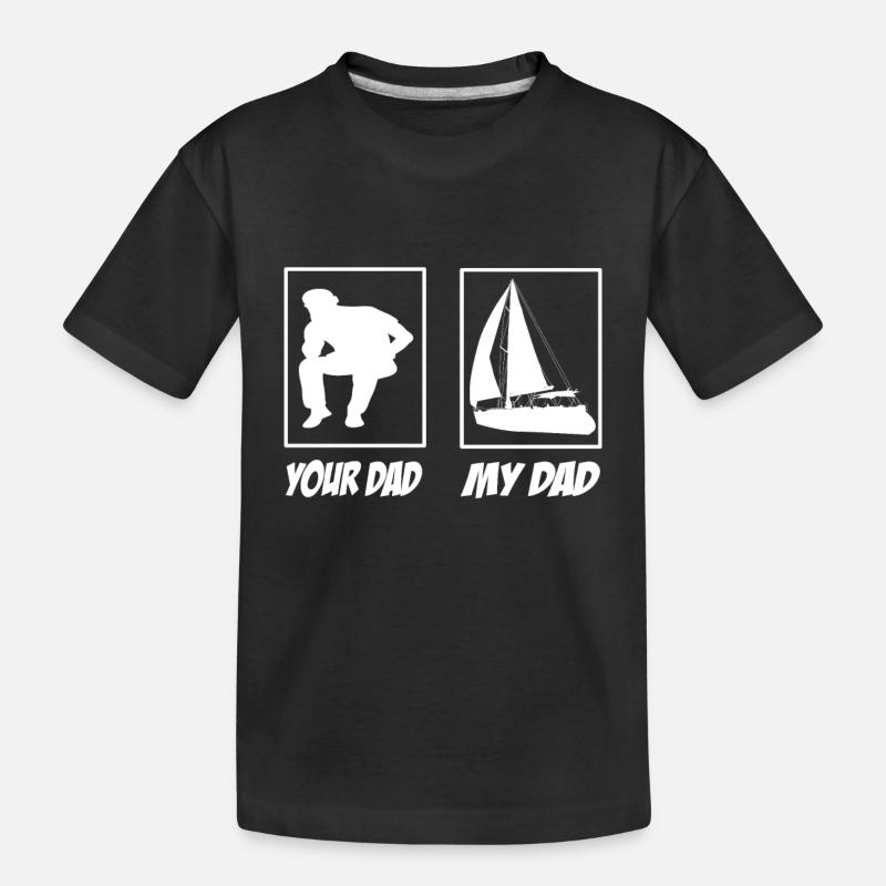Segeln - Kinder Premium Bio T-Shirt - Schwarz