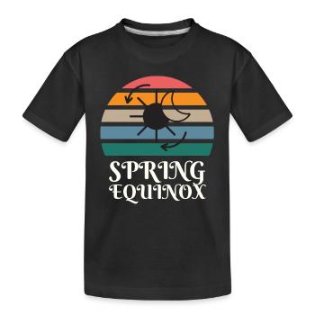 First Day Of Spring Equinox - Kinder Premium Bio T-Shirt - Schwarz - Vorne