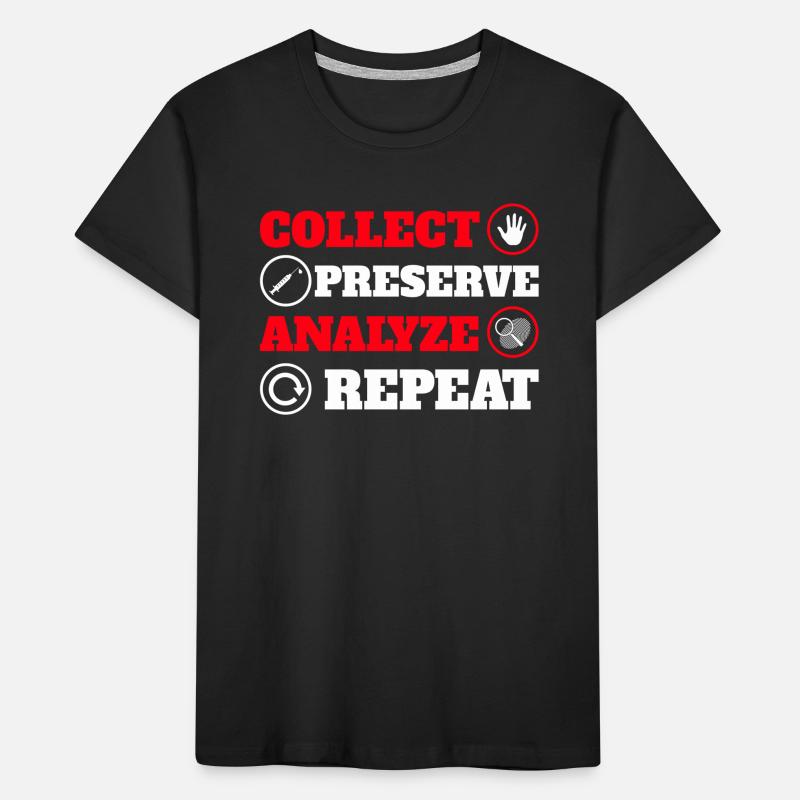 Private detective team Tatort Forensic Science Kids' Premium Organic T-Shirt