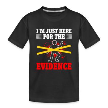 Privatdetektivteam Tatort Forensische Wissenschaft - Kinder Premium Bio T-Shirt - Schwarz - Vorne