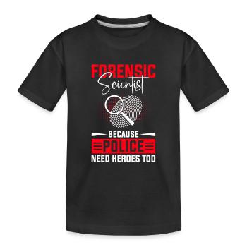 Équipe de détectives privés Tatort Forensic Science - T-shirt bio Premium Enfant - noir - Devant