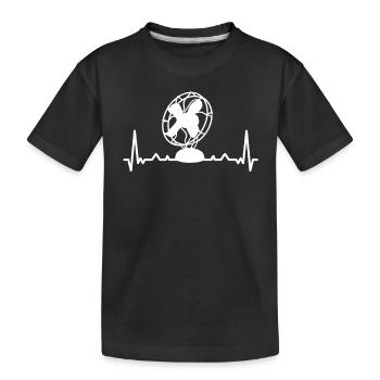 Retro Ferry Vêtements Porte-conteneurs - T-shirt bio Premium Enfant - noir - Devant