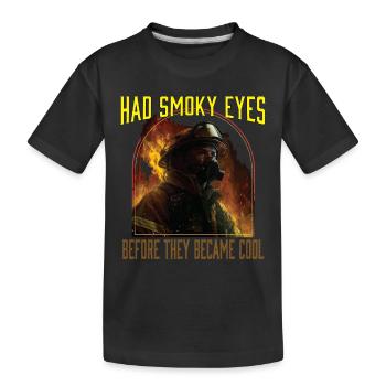 avaient les yeux enfumés avant de devenir cool - T-shirt bio Premium Enfant - noir - Devant