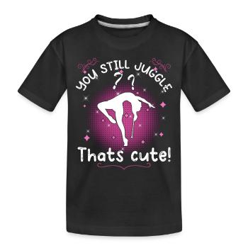 Gymnastique Danse Baton Twirler Pole Gymnastique - T-shirt bio Premium Enfant - noir - Devant
