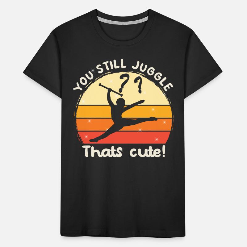 Acrobatics Dance Baton Twirler Pole Gymnastics Kids' Premium Organic T-Shirt