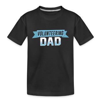 Père bénévole Volontaire Profession bénévole - T-shirt bio Premium Enfant - noir - Devant