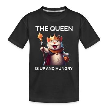 Funny Cat Saying Crazy Cat Lady - Kids' Premium Organic T-Shirt - black - Front