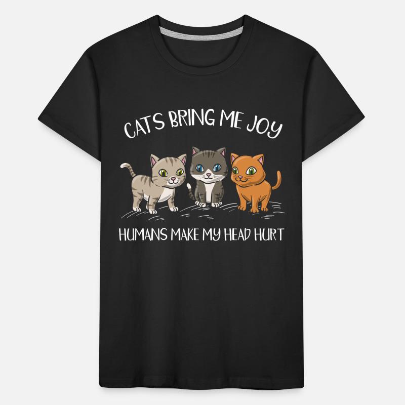 Katze Katzenflüsterer Pfote Kinder Premium Bio T-Shirt