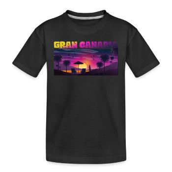 Travel to Gran Canaria Holiday Kanaren - Kinder Premium Bio T-Shirt - Schwarz - Vorne