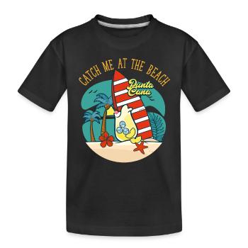 Strandurlaub Dominikanische Republik Punta Cana - Kinder Premium Bio T-Shirt - Schwarz - Vorne