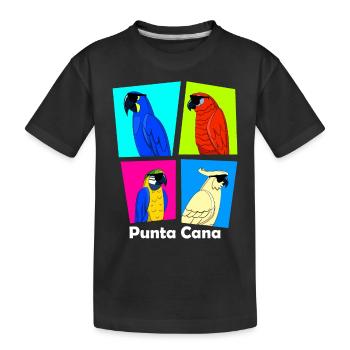 Funny Holiday Dominikanische Republik Punta Cana - Kinder Premium Bio T-Shirt - Schwarz - Vorne