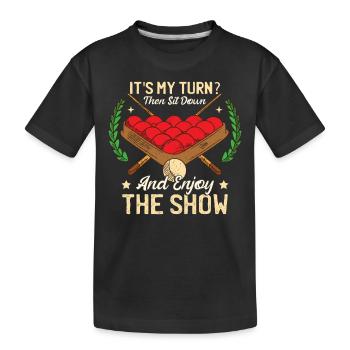 Snooker Cadeau Joueur de snooker - T-shirt bio Premium Enfant - noir - Devant