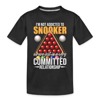 Snooker drôle - T-shirt bio Premium Enfant - noir - Devant