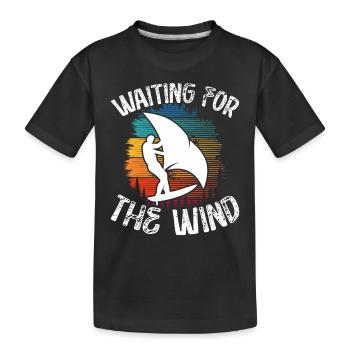 En attendant le vent - T-shirt bio Premium Enfant - noir - Devant
