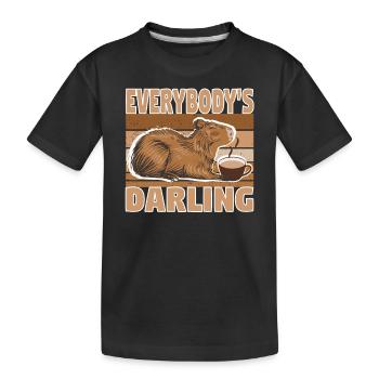 Wasserschwein Capybara Cappybara Fans Capy - T-shirt bio Premium Enfant - noir - Devant