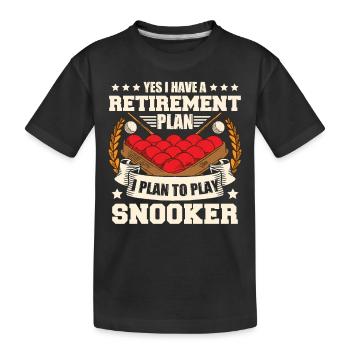 Retraite de snooker - T-shirt bio Premium Enfant - noir - Devant