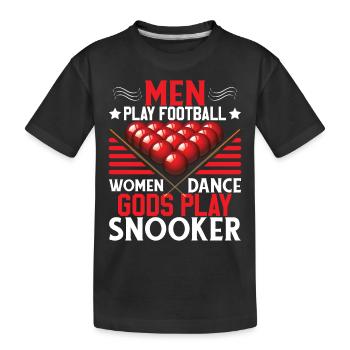 Les dieux jouent au snooker - T-shirt bio Premium Enfant - noir - Devant