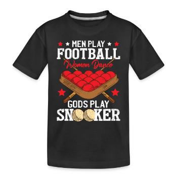 Drôle Fête des pères Snooker Humour Hommes Snooker - T-shirt bio Premium Enfant - noir - Devant