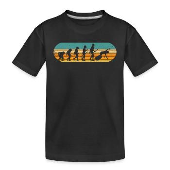 Evolution Retro Wakeboard de Man Wakeboarder - T-shirt bio Premium Enfant - noir - Devant