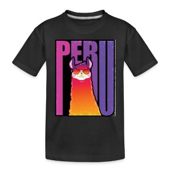 Travel to Peru Südamerika Urlaub Lima - Kinder Premium Bio T-Shirt - Schwarz - Vorne
