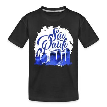 Reisende Südamerika Reisen Brasilien Sao Paulo - Kinder Premium Bio T-Shirt - Schwarz - Vorne