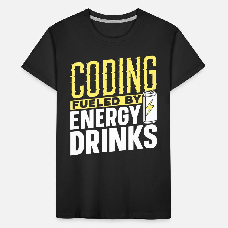 Programmation avec le code de codage des boissons énergisantes T-shirt bio Premium Enfant
