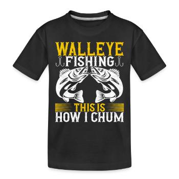 Anglers Fishing Fishermen - Kids' Premium Organic T-Shirt - black - Front