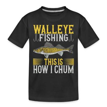 Anglers Fishing Fishermen - Kids' Premium Organic T-Shirt - black - Front
