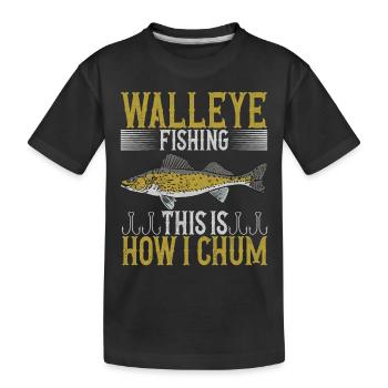 Anglers Fishing Fishermen - Kids' Premium Organic T-Shirt - black - Front