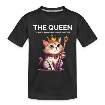 Cat Lady - Funny - Kids' Premium Organic T-Shirt - black - Front